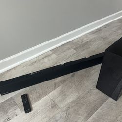 Samsung Soundbar And Wireless Sub 