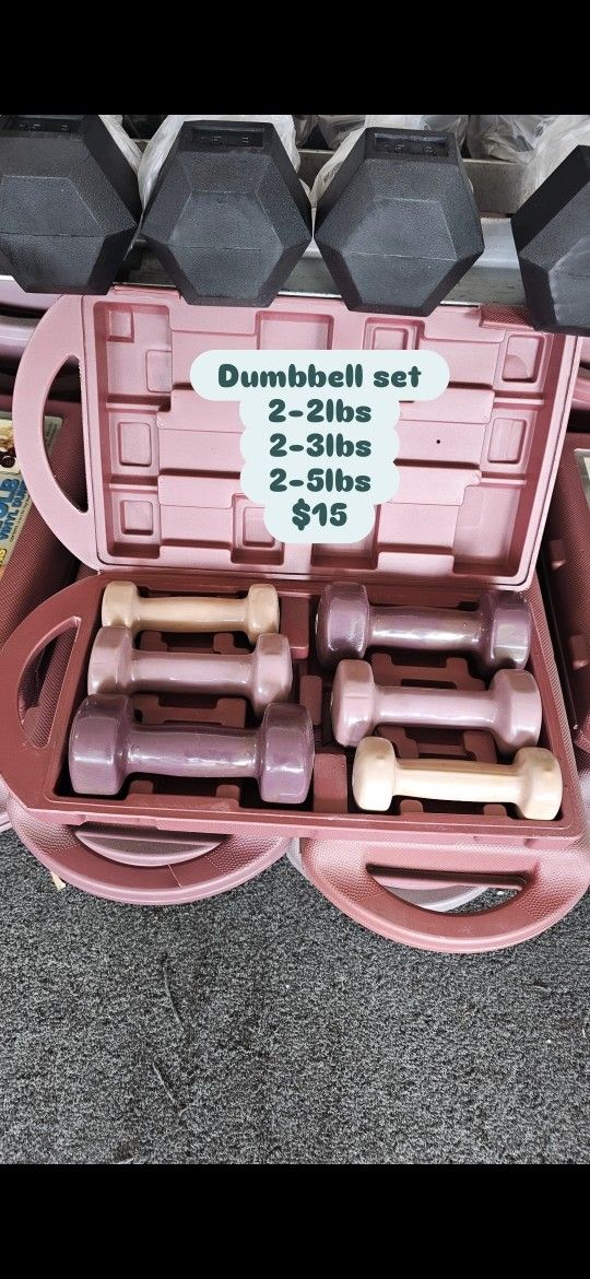 Dumbbell Set Of 3 Pairs