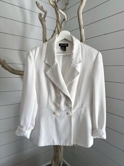 Vintage HALSTON blazer white size 8
