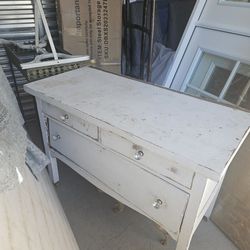 Antique Shabby short dresser w/ mirror