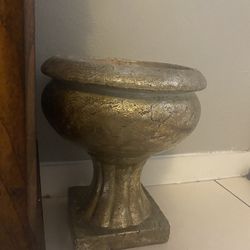 Gold Flower Pot