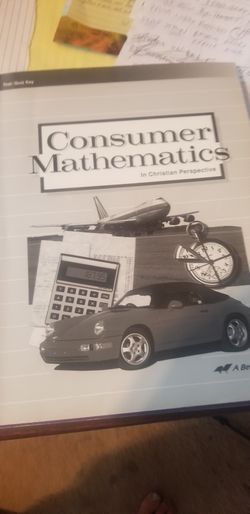 Consumer   Mathematics  Test  Quiz  Key  Book 