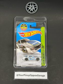 Hot Wheels - HW Workshop 2015 #193/250 - White Mazda RX-7 (CFH91)
