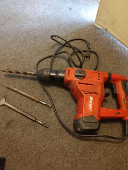 Bauer 1-1/8"pro rotary hammer variable speed 11 A with bits