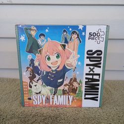 2023 SPY X FAMILY Anime 500 Piece Interlocking Jigsaw Puzzle 18"x24" NEW SEALED