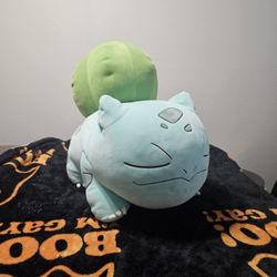 Sleeping Bulbasaur Pokémon Plushie