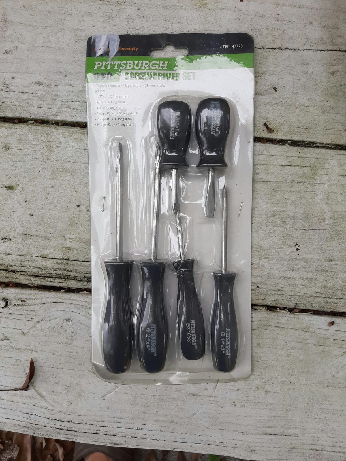 Pittsburgh 6 pc. Screwdriver set