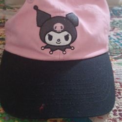 Kuromi Embroidered Color Block Hat 