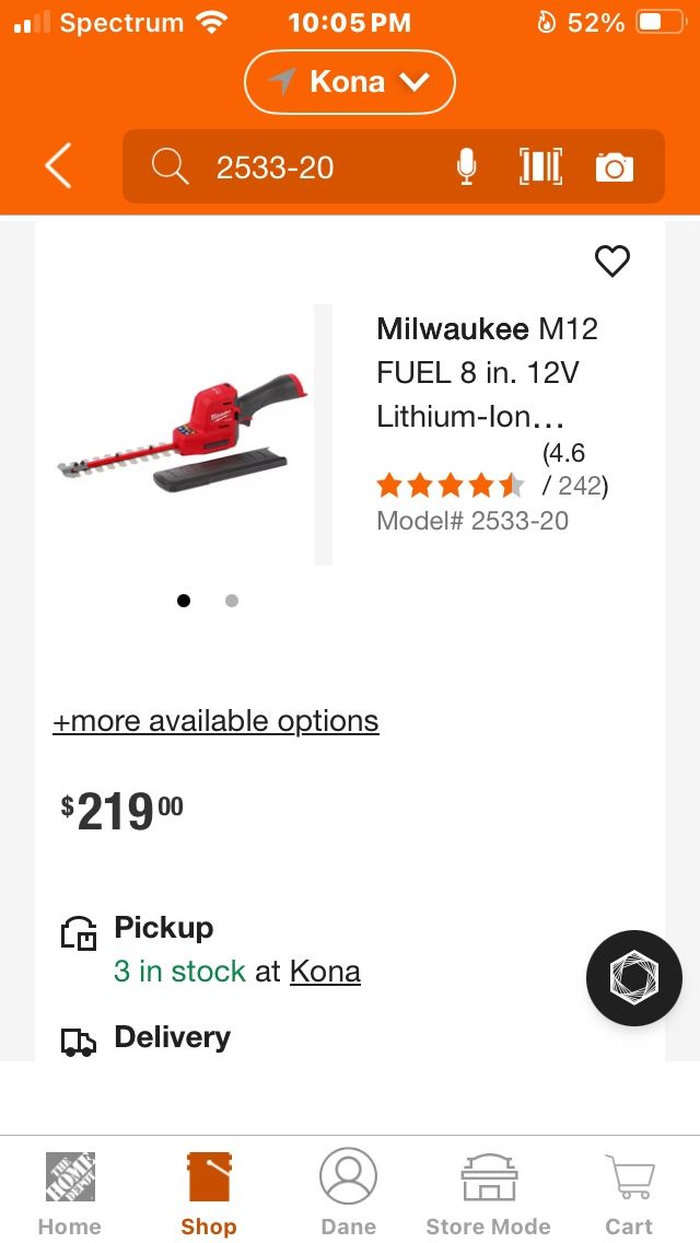 Almost New Milwaukee M12 Fuel Hedge Trimmer 