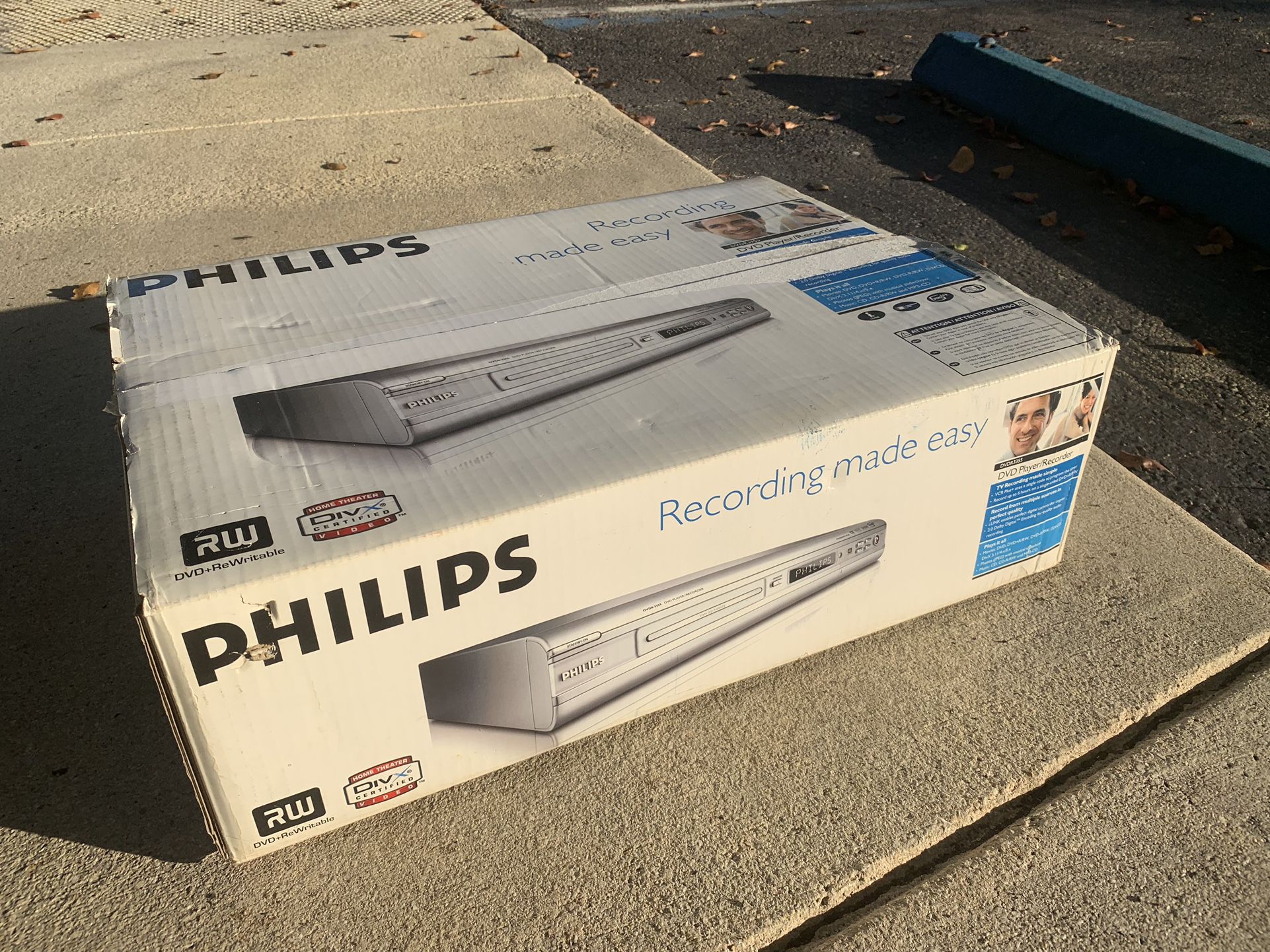 Philips DVD Recorder Player DVDR3355 Recorder Tested With Remote And Cables
