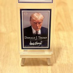 Holographic Donald Trump Mugshot Trading Card 