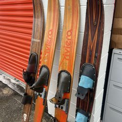 Lot Of 4 Water Ski Vintage 