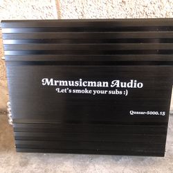 Mrmusicman Quasar 5000.1 Class D Mono Amp /5000RMS -$399