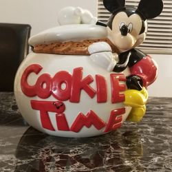 MICKEY MOUSE "Cookie Time" COOKIE JAR