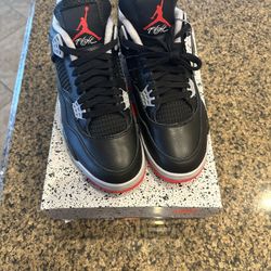 2024 Air Jordan 4 Retro ‘Bred Reimagined’ Size Men’s 9 