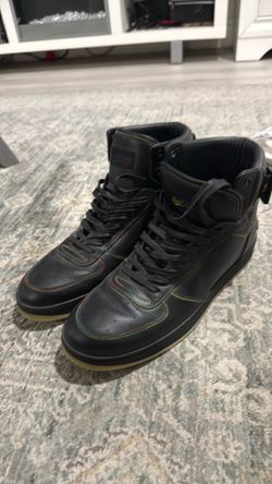 Authentic Louis Vuitton Black Rainbow  High-Top Sneakers – Men’s Size 7.5 – good but used Condition