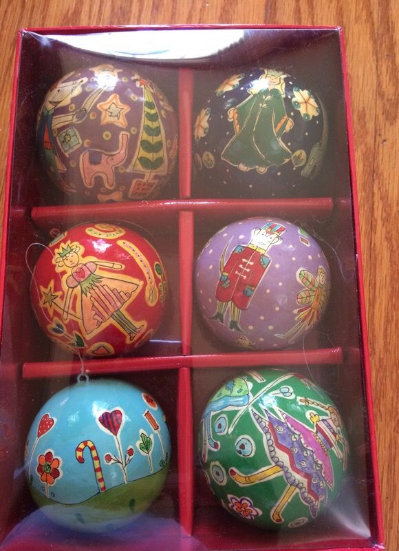 Crate & Barrel Christmas Nutcracker Suite ornaments.