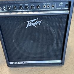 Peavey BASS guitar amp -  Basic 112 50 Watt 1x12" - Vintage Made USA 1980's