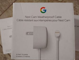 Google Neat Cam Waterproof Cables