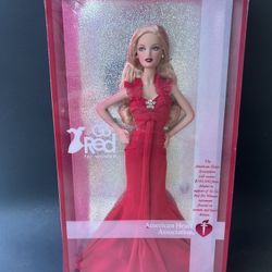 BARBIE "GO RED FOR WOMEN" AMERICAN HEART ASSOCIATION 2007 #k7957  PINK LABEL