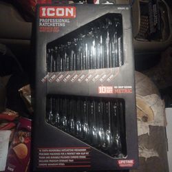 Icon 10 Piece Metric Ratcheting Wrenches