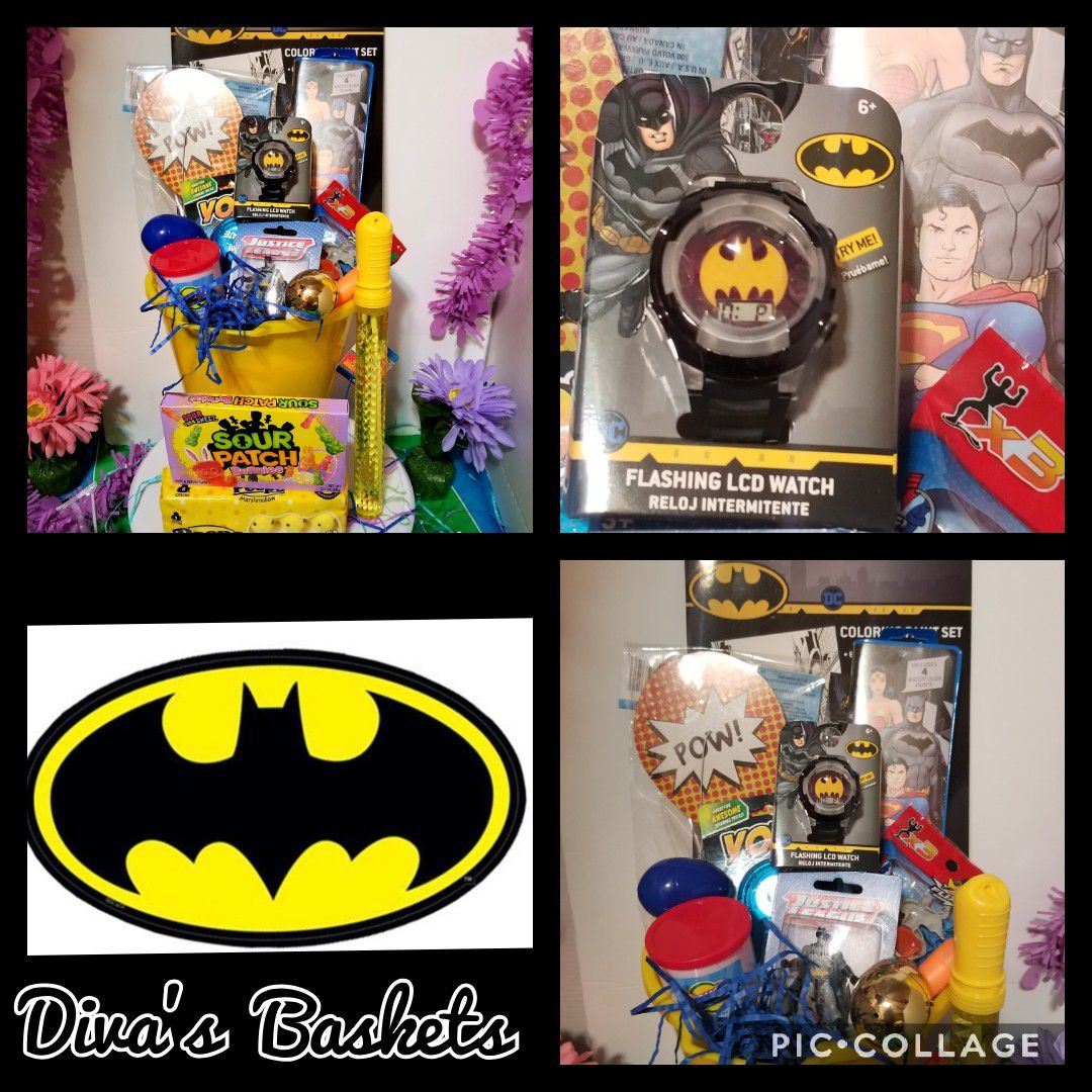 Batman Easter Basket with LCD Watch