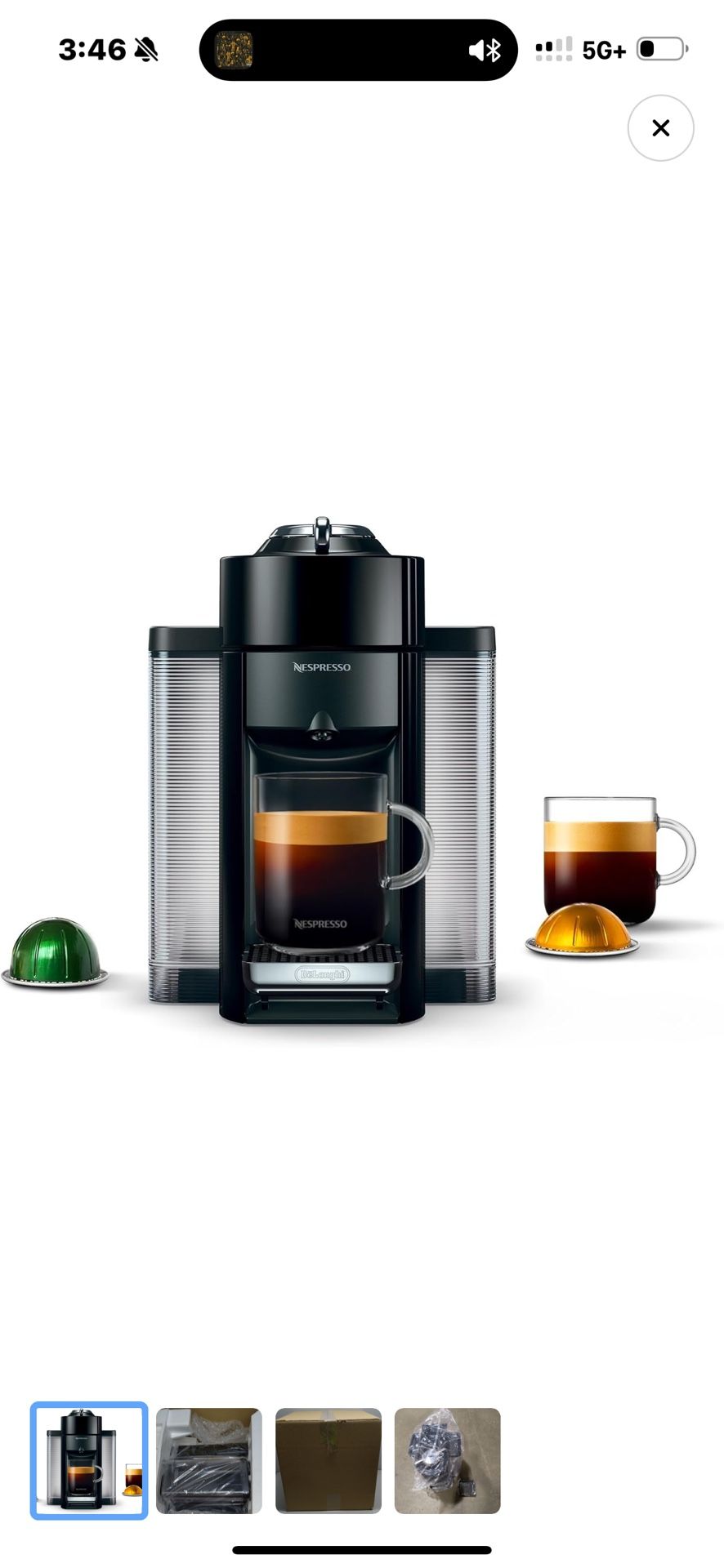 Nespresso Vertuo Coffee and Espresso Maker By De’Longhi