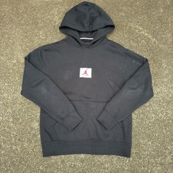 Jordan Black Box Logo Hoodie Size M