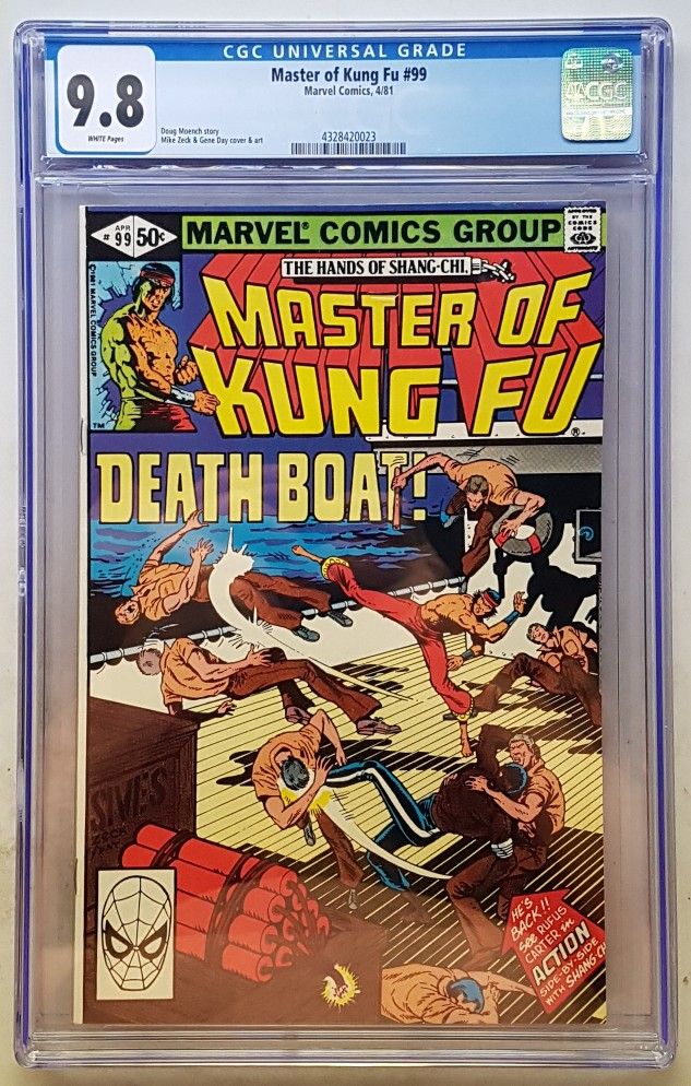 Master of Kung Fu #99 CGC 9.8 1981 Cracked Case 0023