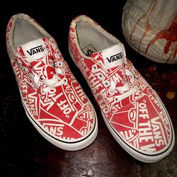 Vans “Off The Wall “ Shoes. New Canvas Sneakers w/ Vintage Design  
