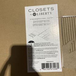 Closets By Liberty White Adjustable Tower Wood Closet System 