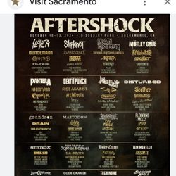 Aftershock Tickets Not For Sale