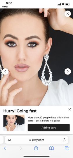 Rhinestone Pageant Earrings 