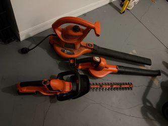 Black and Decker Leaf Blowers and Hedge Trimmer