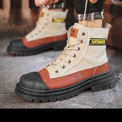 Winter Couple's Outdoor Snow Boots, Cold Resistant And Warm High Top Cotton Boots, Non Slip And Comfortable Hiking Boots, Outdoor Boots. Versatile Sno