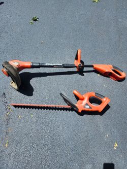 Black & Decker hedge trimmer and weed wacker