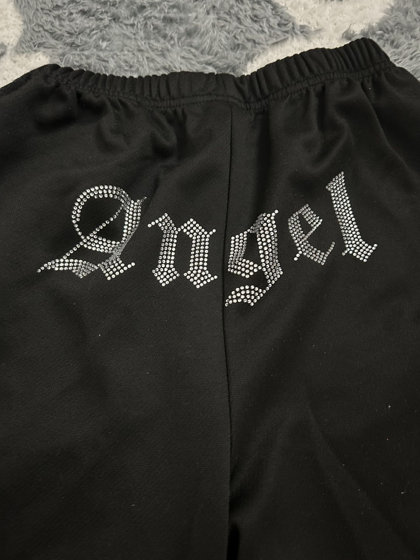 Girls Cuffed Angel Sweatpants