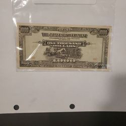 Malaya/ Japanese occupation WWII $1000


