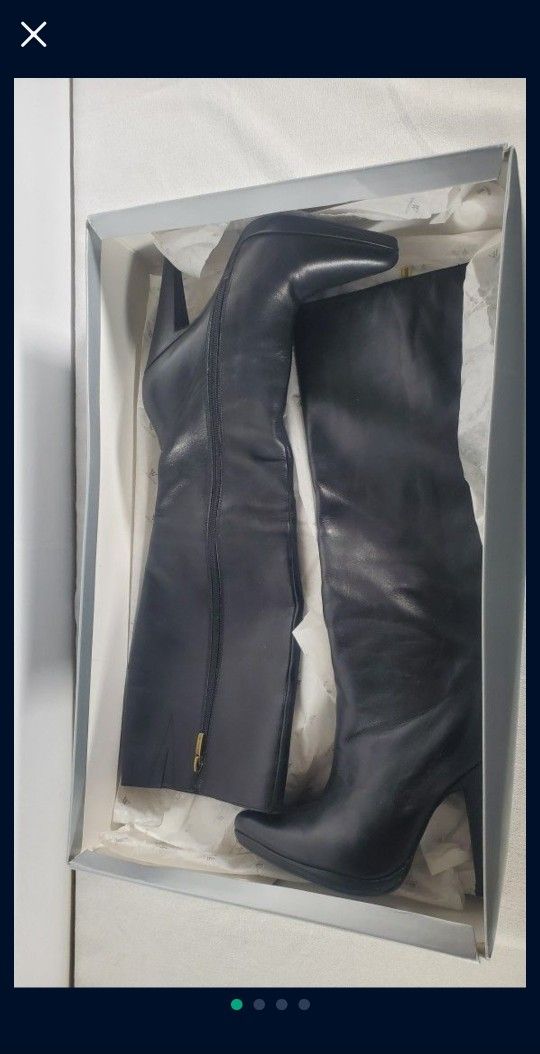New Black Thigh High Boots - Size 6