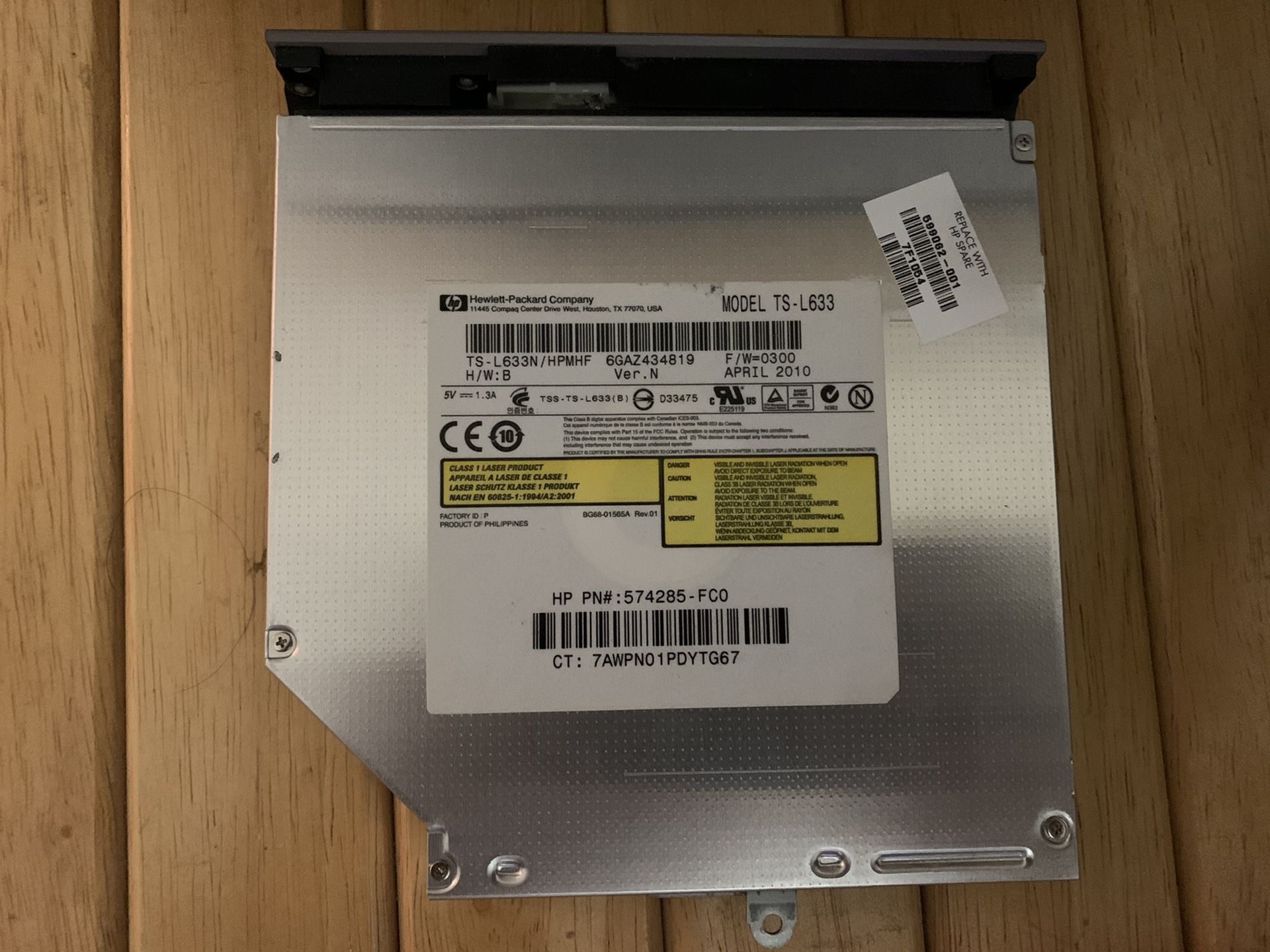 CD/DVD Laptop Disk Drive TS-L633 PN/574285-FC0