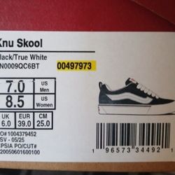 New...vans Knu Skool Shoes