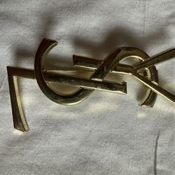 Y-S_L Brooch Gold Color