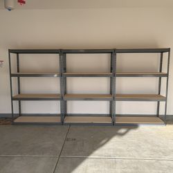 Shelving 48 in W x 18 in D New Industrial Boltless Warehouse And Garage Racks Similar to Uline Delivery Available