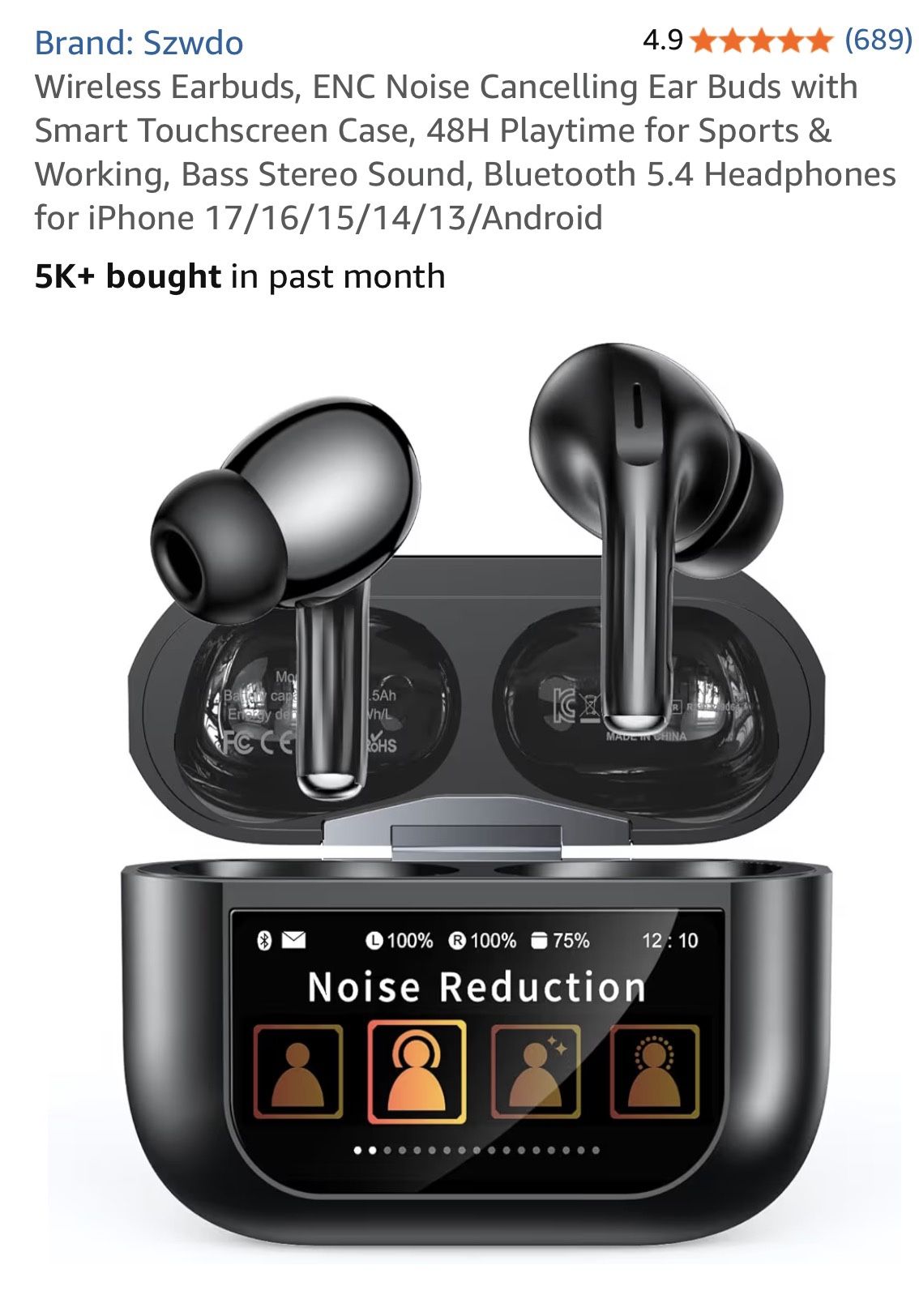 Szwdo Wireless Ear Buds