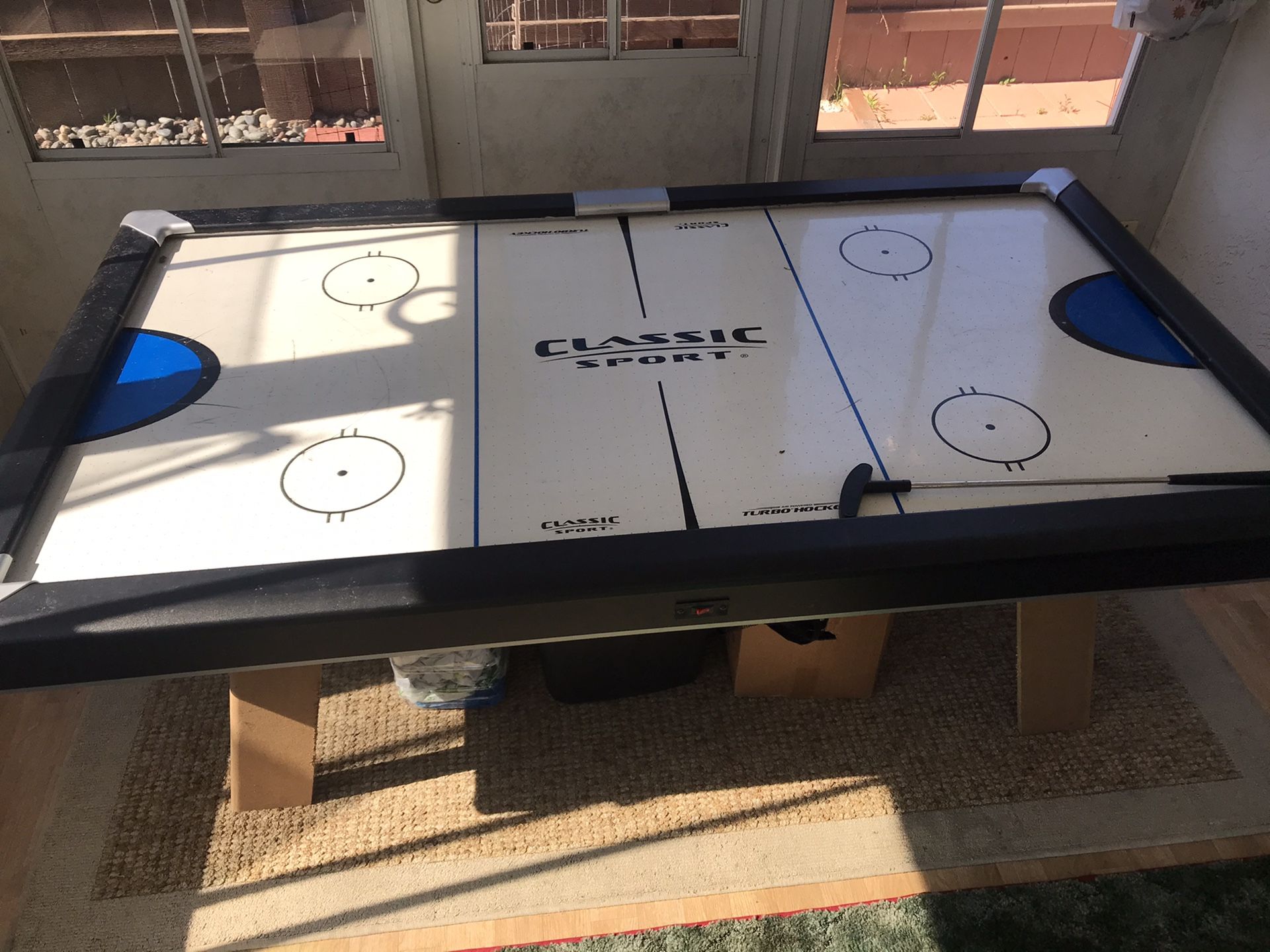 Full size air hockey table