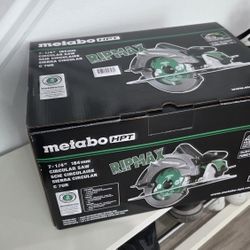 Metabo HPT Circular Saw Kit | RIPMAX | 7 1/4-Inch Blade | 6,800 RPM | Dust Blower Function