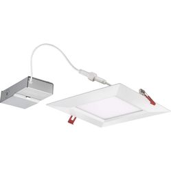 Lithonia Lighting WF8 SQ S 30K MVOLT 90CRI MW M6 LED Multi-Volt Ultra Thin Recessed Downlight, 3000K, White