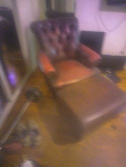 chair and ottoman