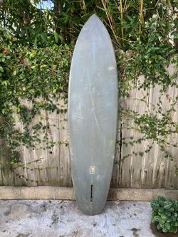 Midlength Single Fin Surfboard Vintage 