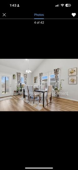 Modern Dining Table Set with Chairs - Like New